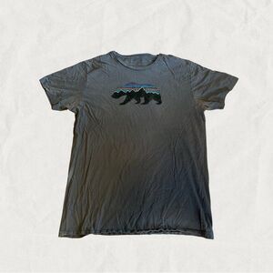 Patagonia Charcoal Bear Graphic Tee